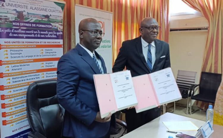  L&rsquo;OIPI et l&rsquo;Université Alassane Ouattara scellent un partenariat stratégique pour faire de l&rsquo;innovation un levier majeur de développement